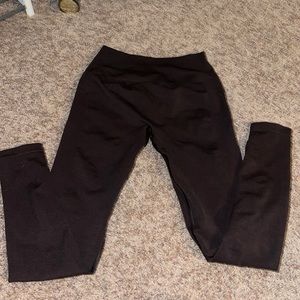 alphalete dark brown leggings